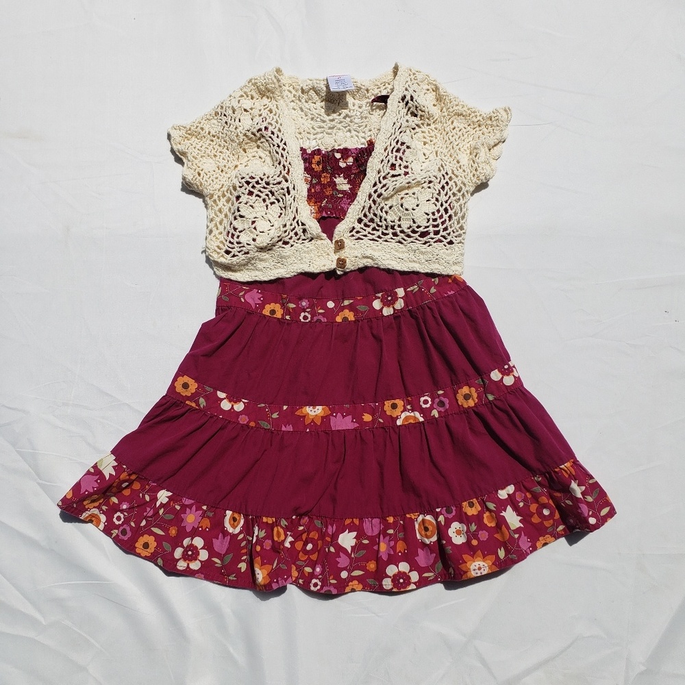 Gymboree Savanna Sunset Dress Cardigan Sleevless